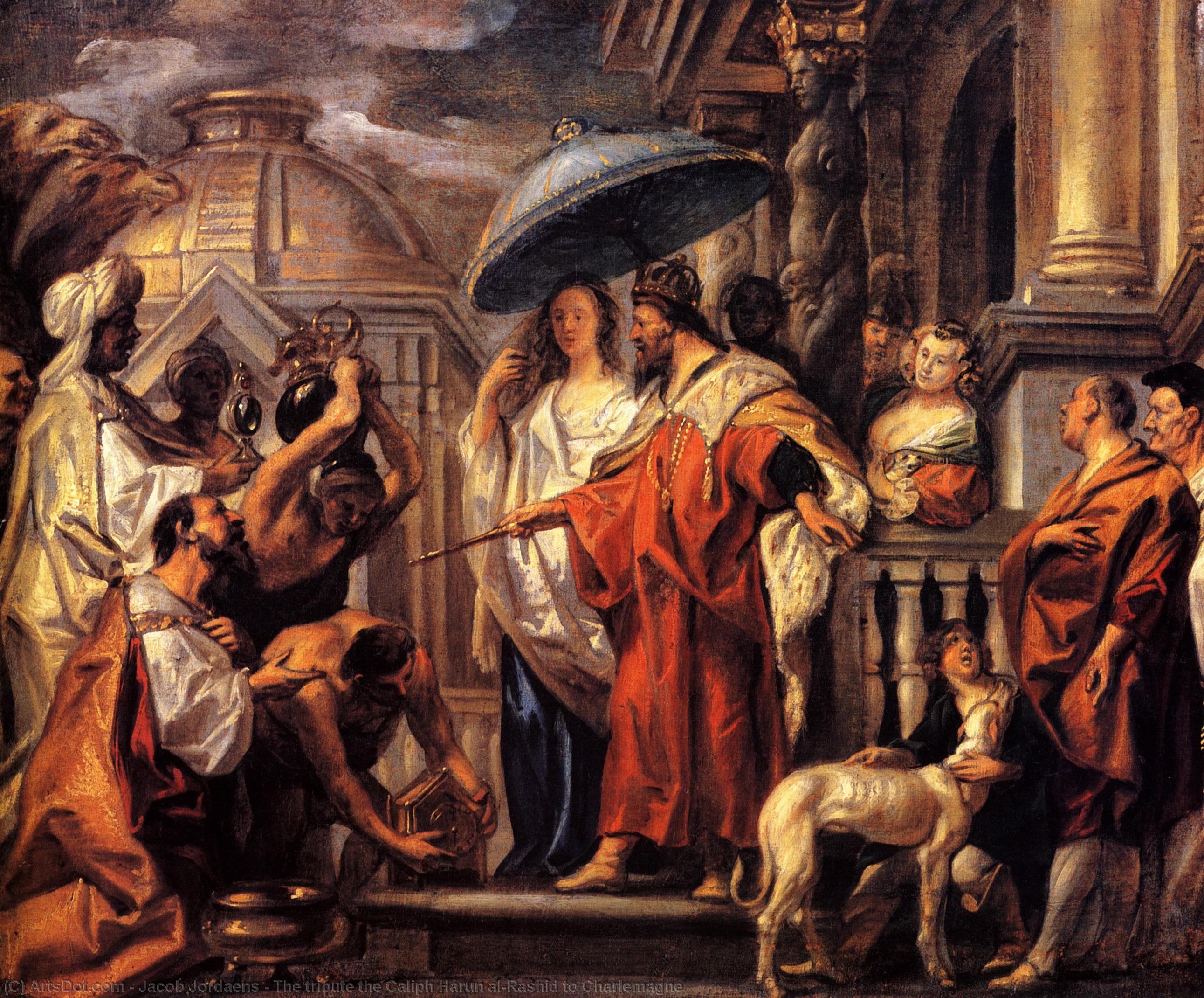 The Tribute The Caliph Harun Al-rashid To Charlemagne — Jacob Jordaens