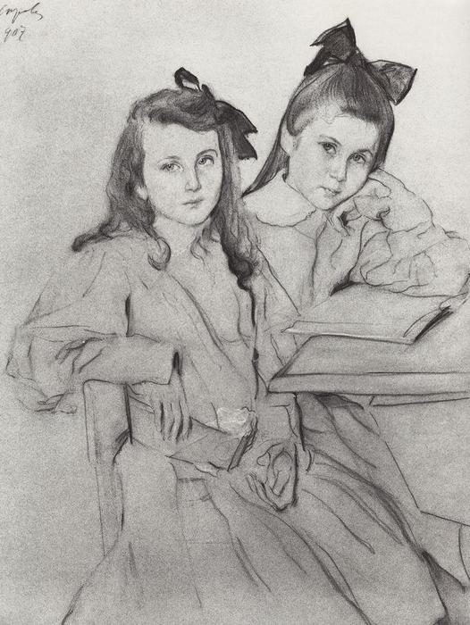 Girls N.a. Kasyanova And T. A. Kasyanova — Valentin Alexandrovich Serov