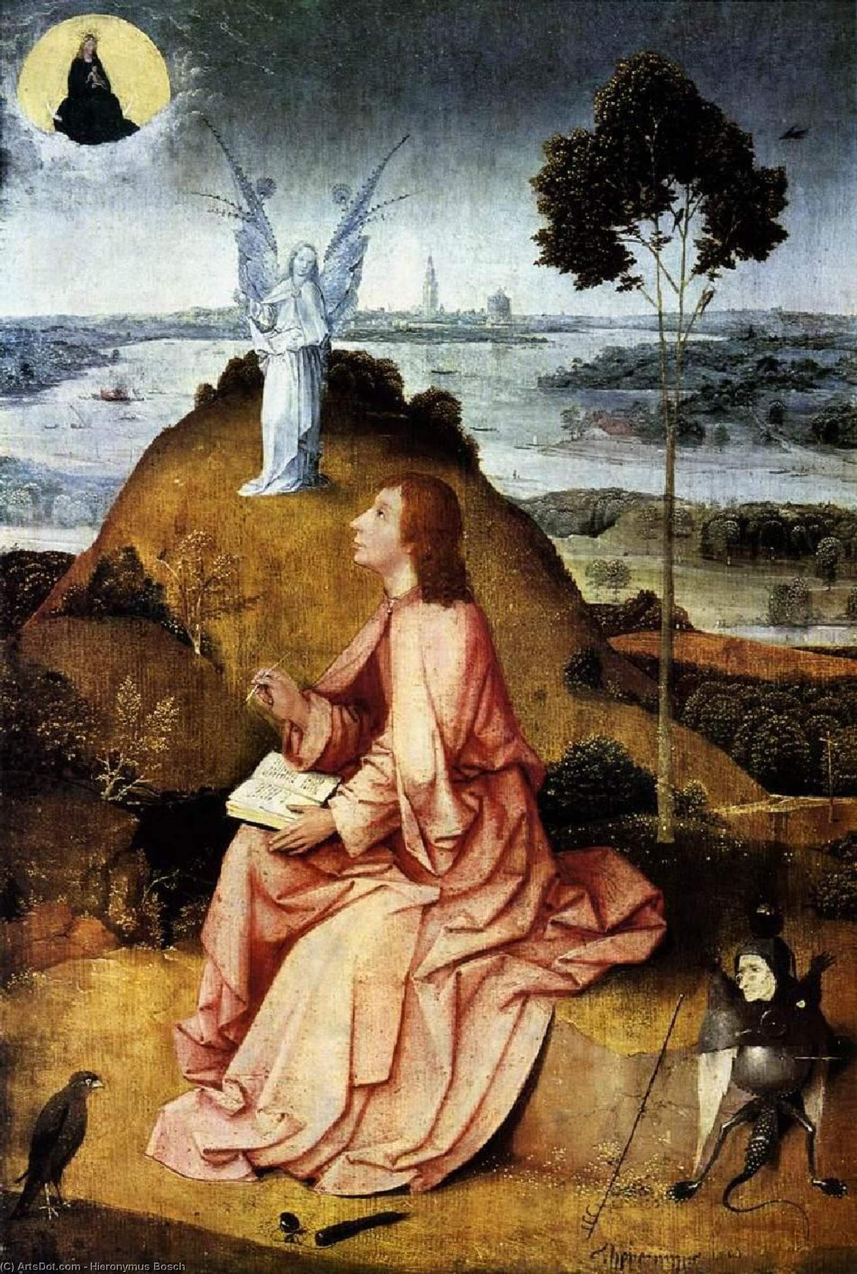 St John The Evangelist On Patmos — Hieronymus Bosch