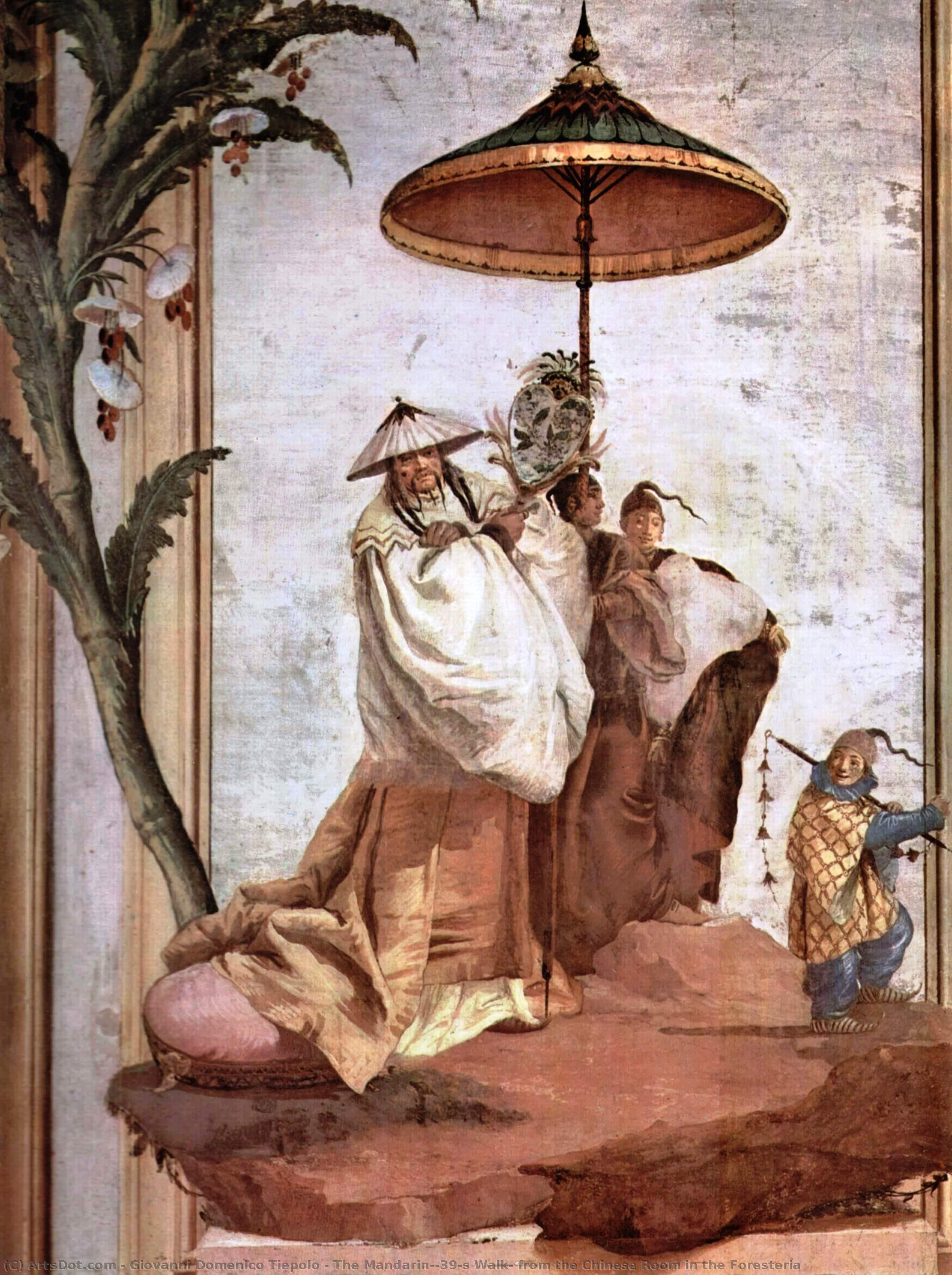 The Mandarin's Walk, From The Chinese Room In The Foresteria — Giovanni Domenico Tiepolo