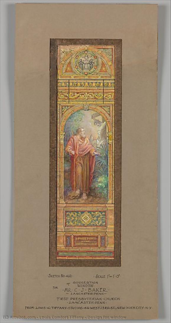 Design For Window — Louis Comfort Tiffany