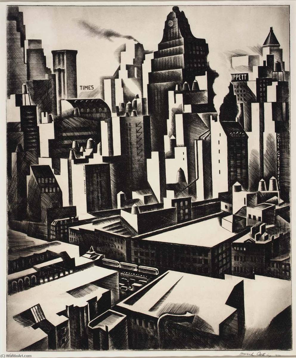 Times Square Sector (times Square Section) — Howard Cook