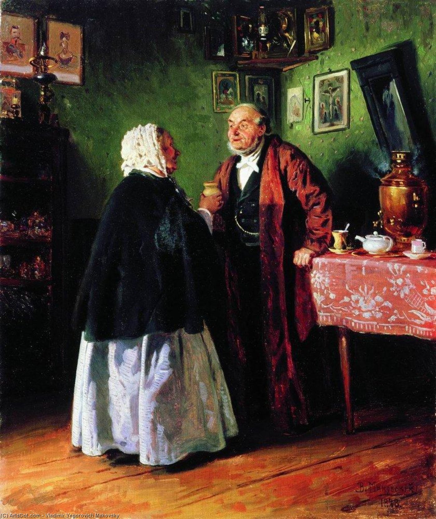 Congratulations — Vladimir Yegorovich Makovsky