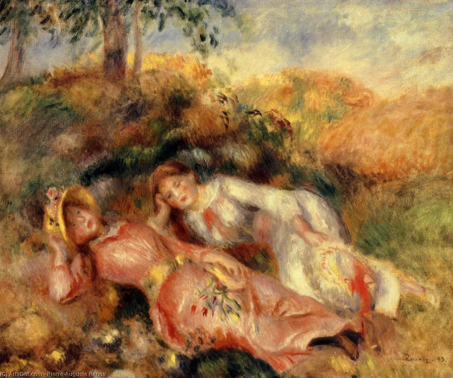 Reclining Women — Pierre-auguste Renoir