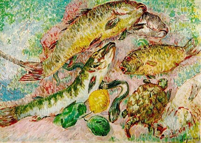 The Fish — Mikhail Fiodorovich Larionov
