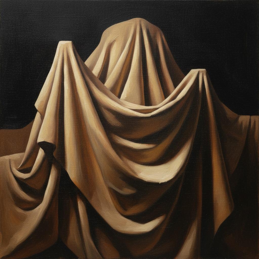 Monolithic Rhythms Of Ochre Drapery Within A Profoundly Silent Void — Christian Noiret