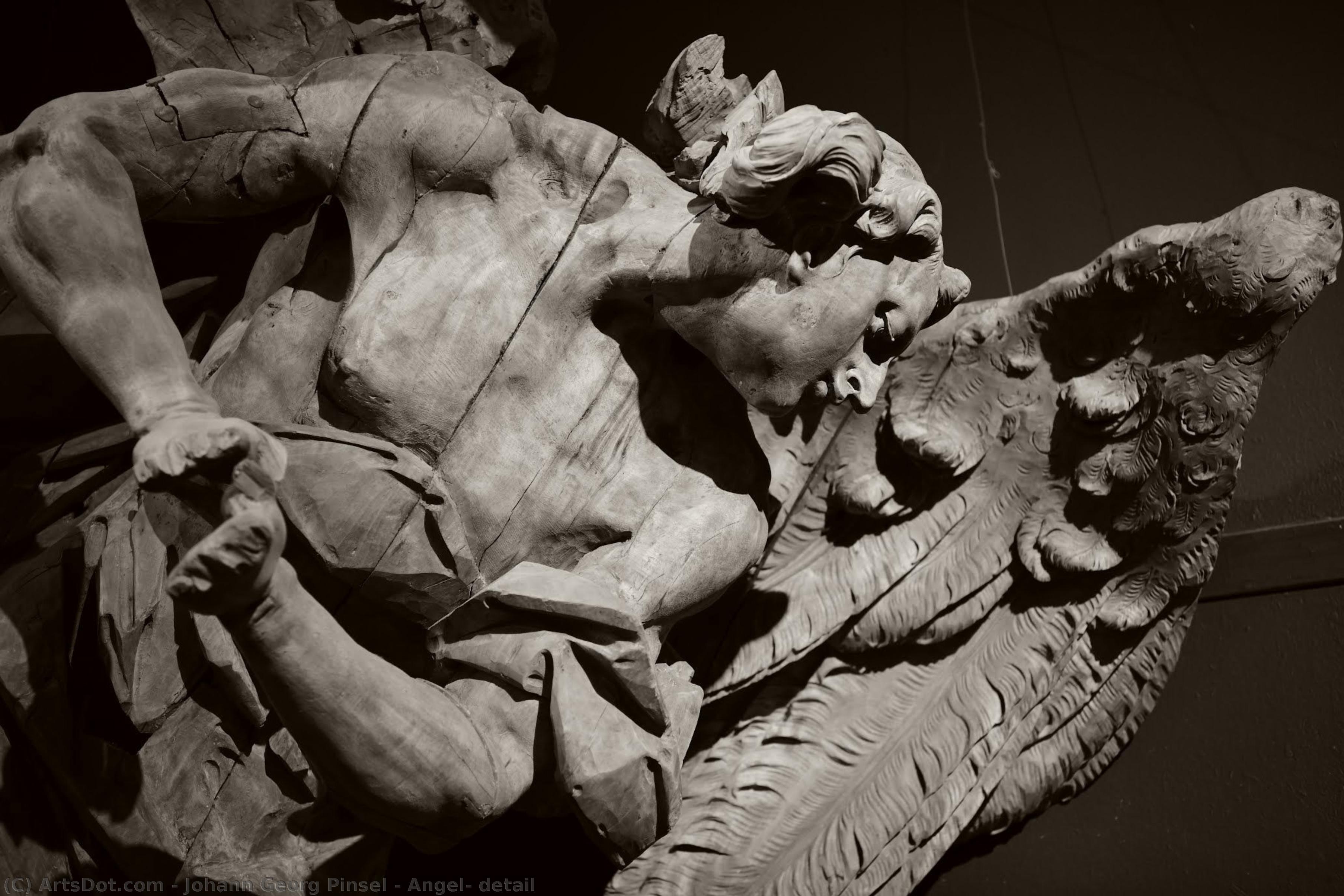 Angel, Detail — Johann Georg Pinsel