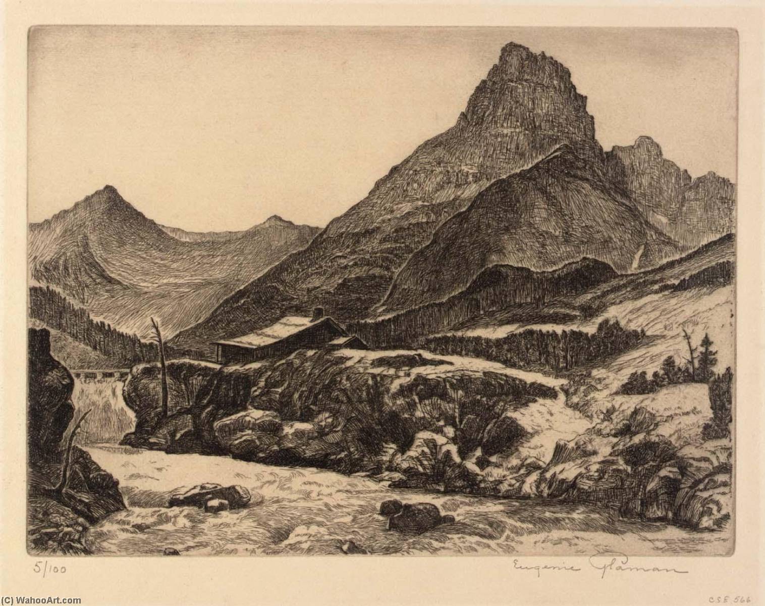 Valley Of The Swiftcurrent — Eugenie Fish Glaman
