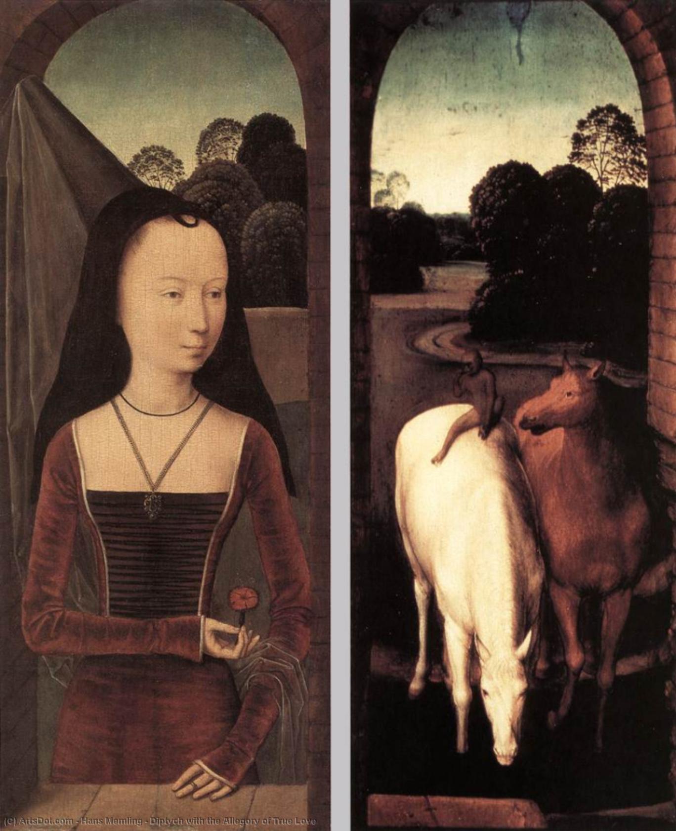 Diptychon Mit Der Allegorie Der Wahren Liebe — Hans Memling