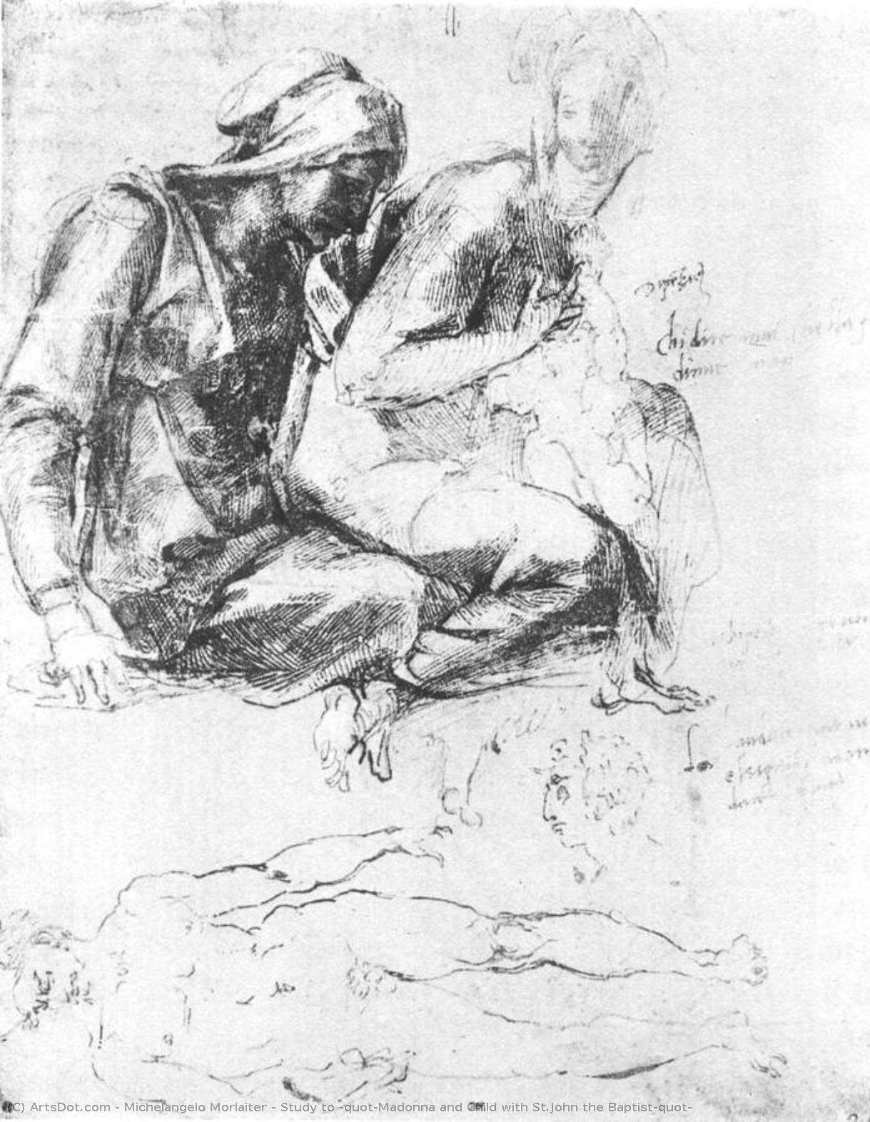 Изучение К «мадонне И Младенцу Иоанну Крестителю» — Michelangelo Morlaiter