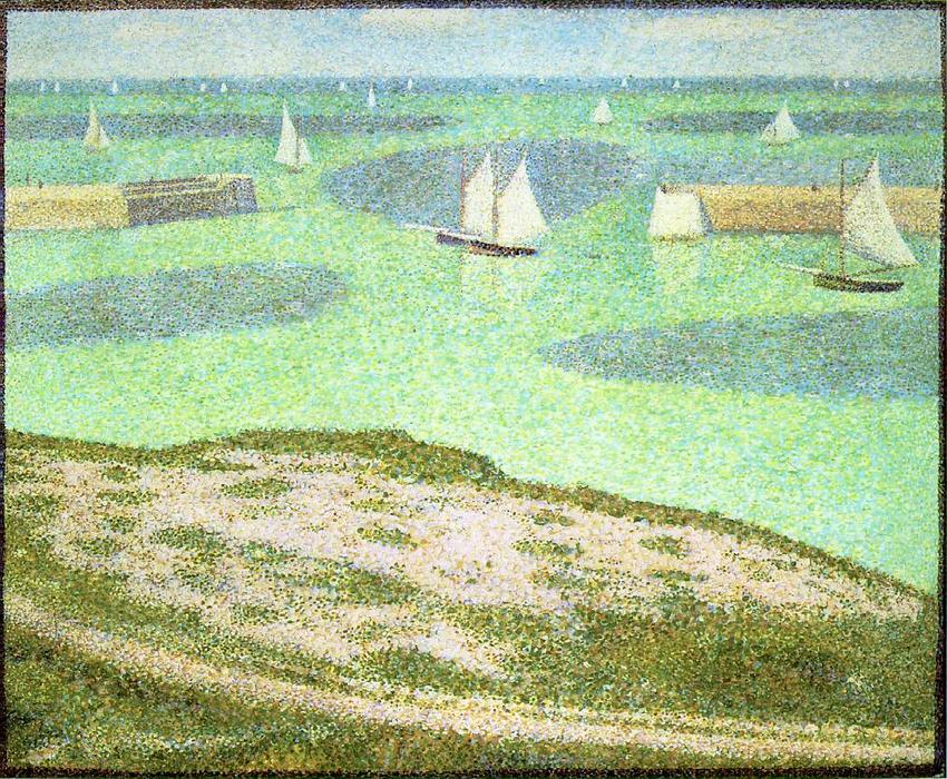 Port-en-bessin Entrance To The Harbor — Georges Seurat