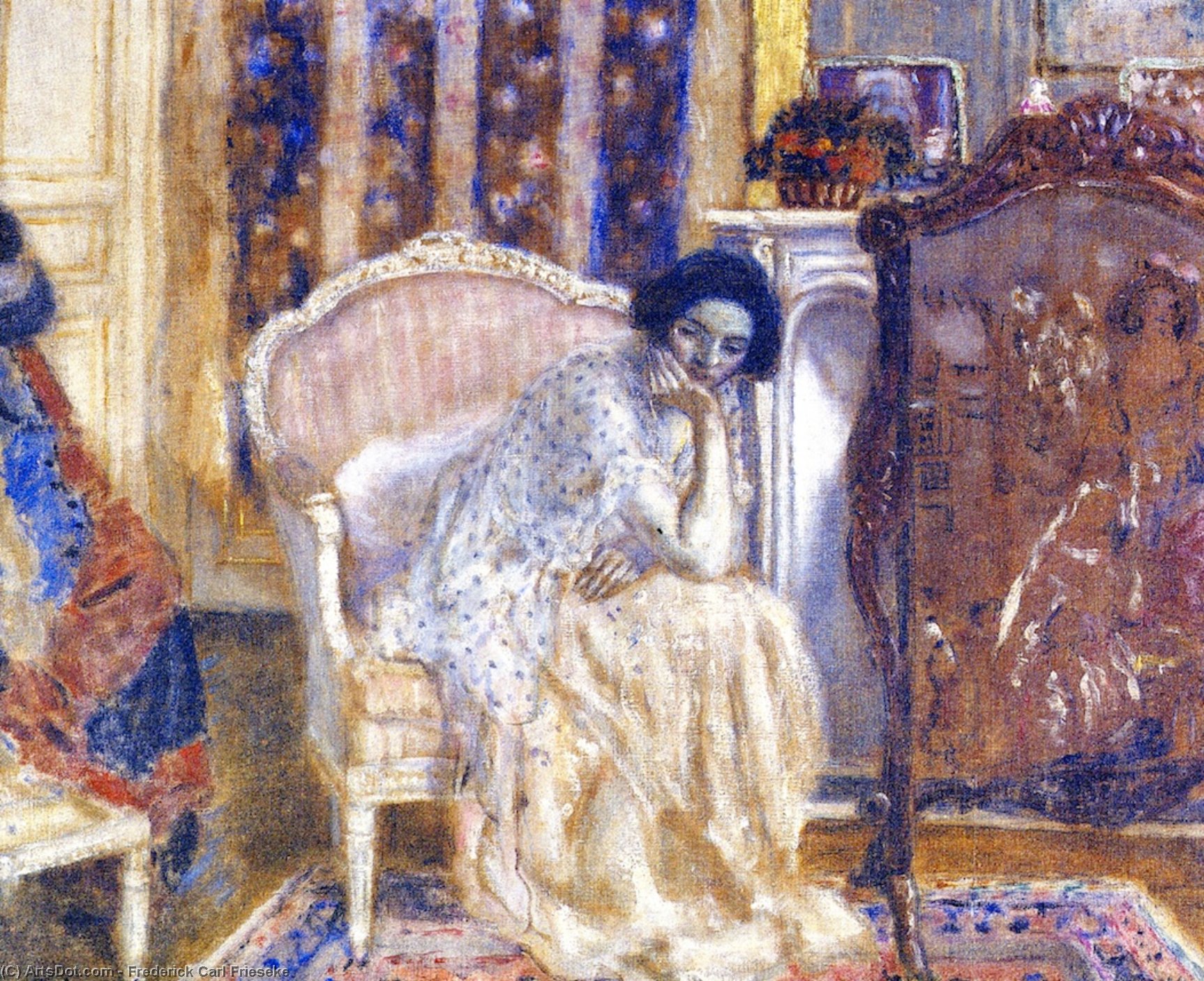 Woman In Boudoir — Frederick Carl Frieseke