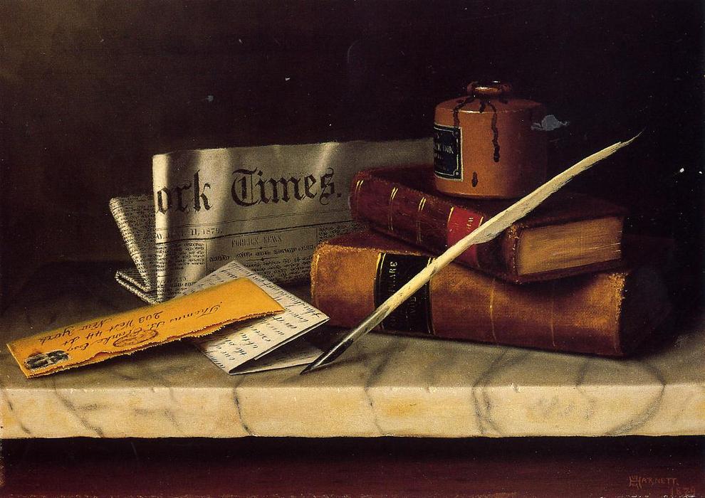 Still Life With Letter To Thomas B. Clarke — William Michael Harnett