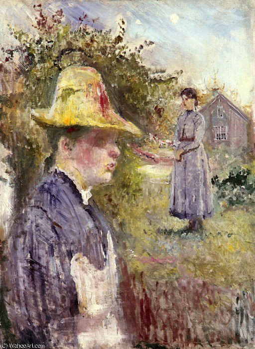 Sisters In The Garden — Эдвард Мунк