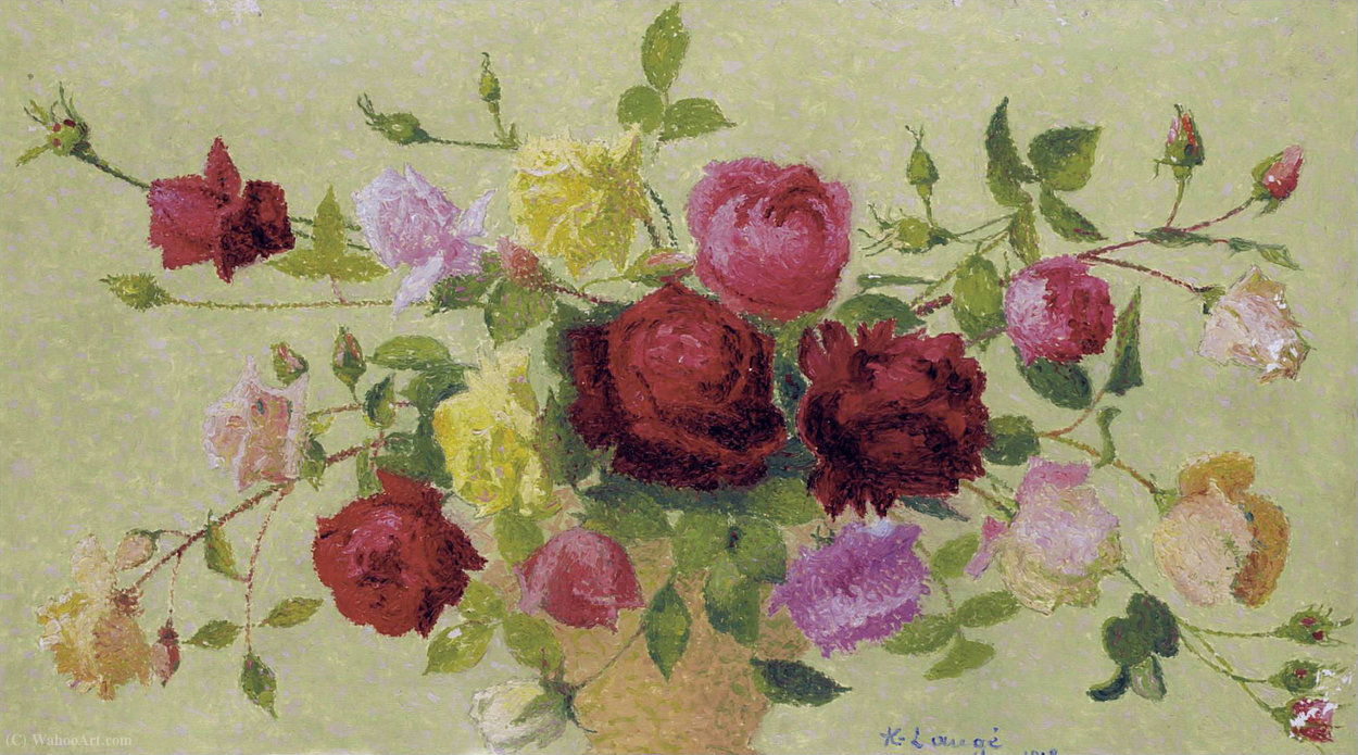 Bouquet Of Roses, (1918) — Achille Laugé