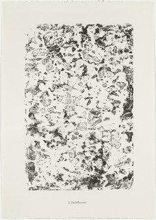 Decoding (déchiffrement) From The Portfolio Scrap Plates Ii (planches De Rebut Ii) From Phenomena (les Phénomènes) — Jean Philippe Arthur Dubuffet