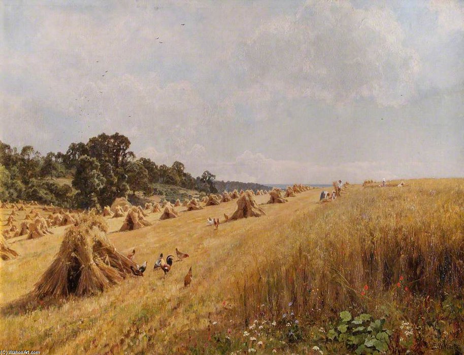 Harvest In The Home Field — Edward Wilkins Waite