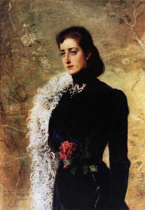 Portrait Of V.bahrushina — Konstantin Yegorovich Makovsky