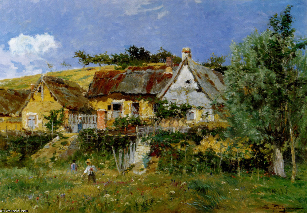 Picking Flowers — Edmond Marie Petitjean