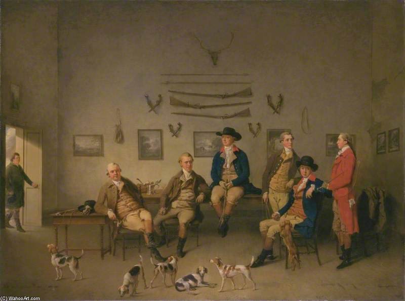 Members Of The Carrow Abbey Hunt — George Philip Reinagle