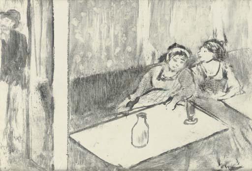 Women In A Café — Camille Pissarro