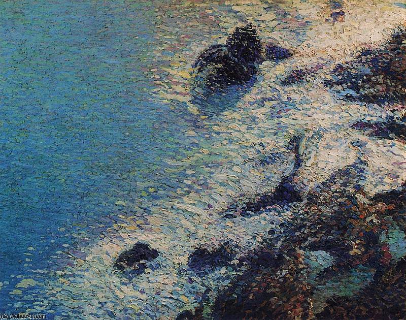 The Sea And Rocks — Henri Jean Guillaume Martin