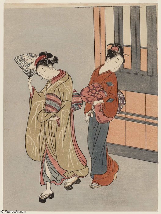Clearing Weather Of The Fan — Suzuki Harunobu