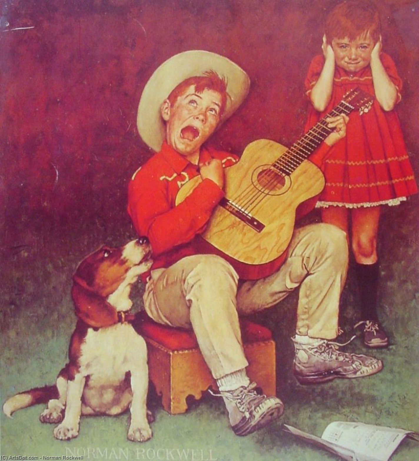 The Music Man — Norman Rockwell