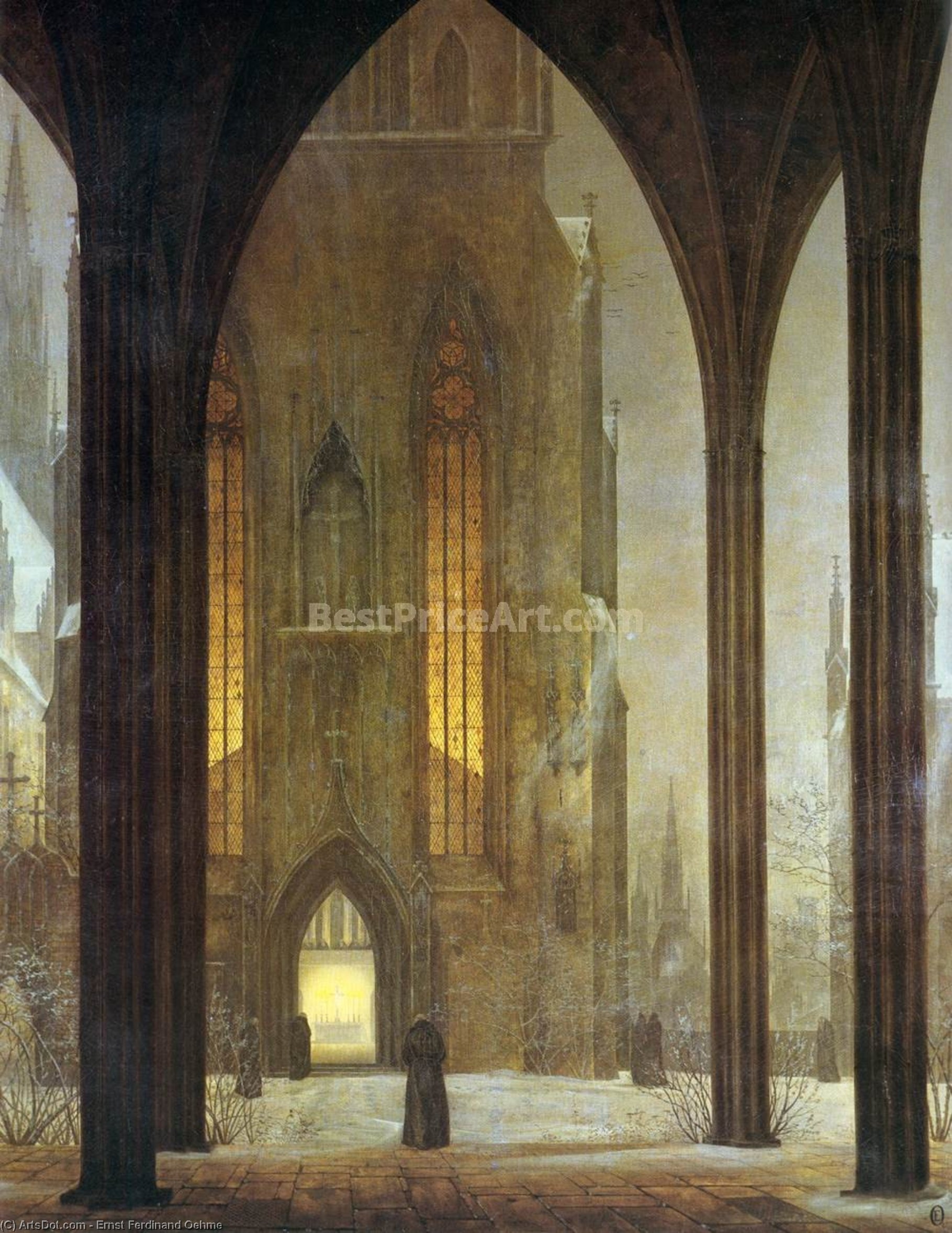 Cathedral In Winter — Эрнст Фердинанд Оэме