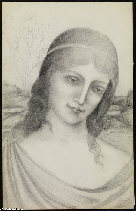 Bust Of A Maiden In A Landscape — Armand Point