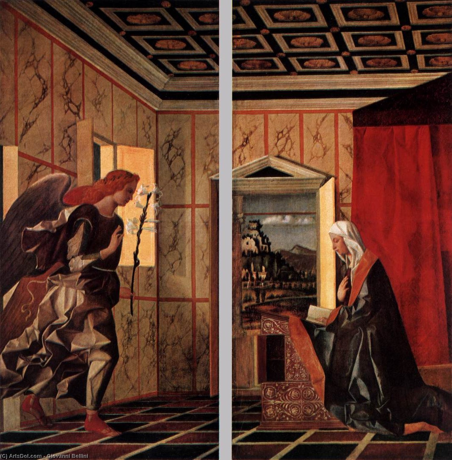 Angel Announcing And Virgin Announciated — Giovanni Bellini