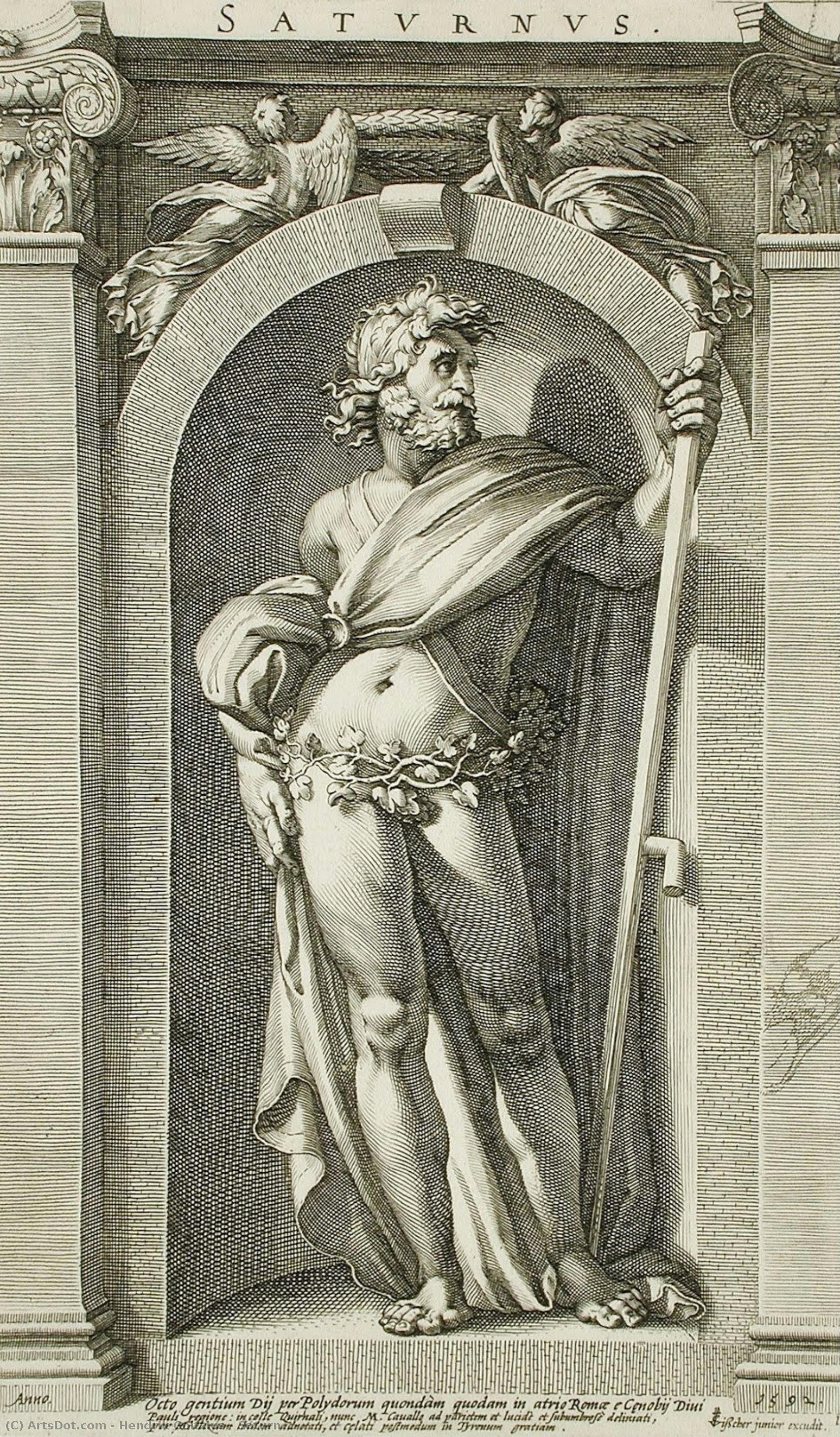 Saturn — Hendrik Goltzius