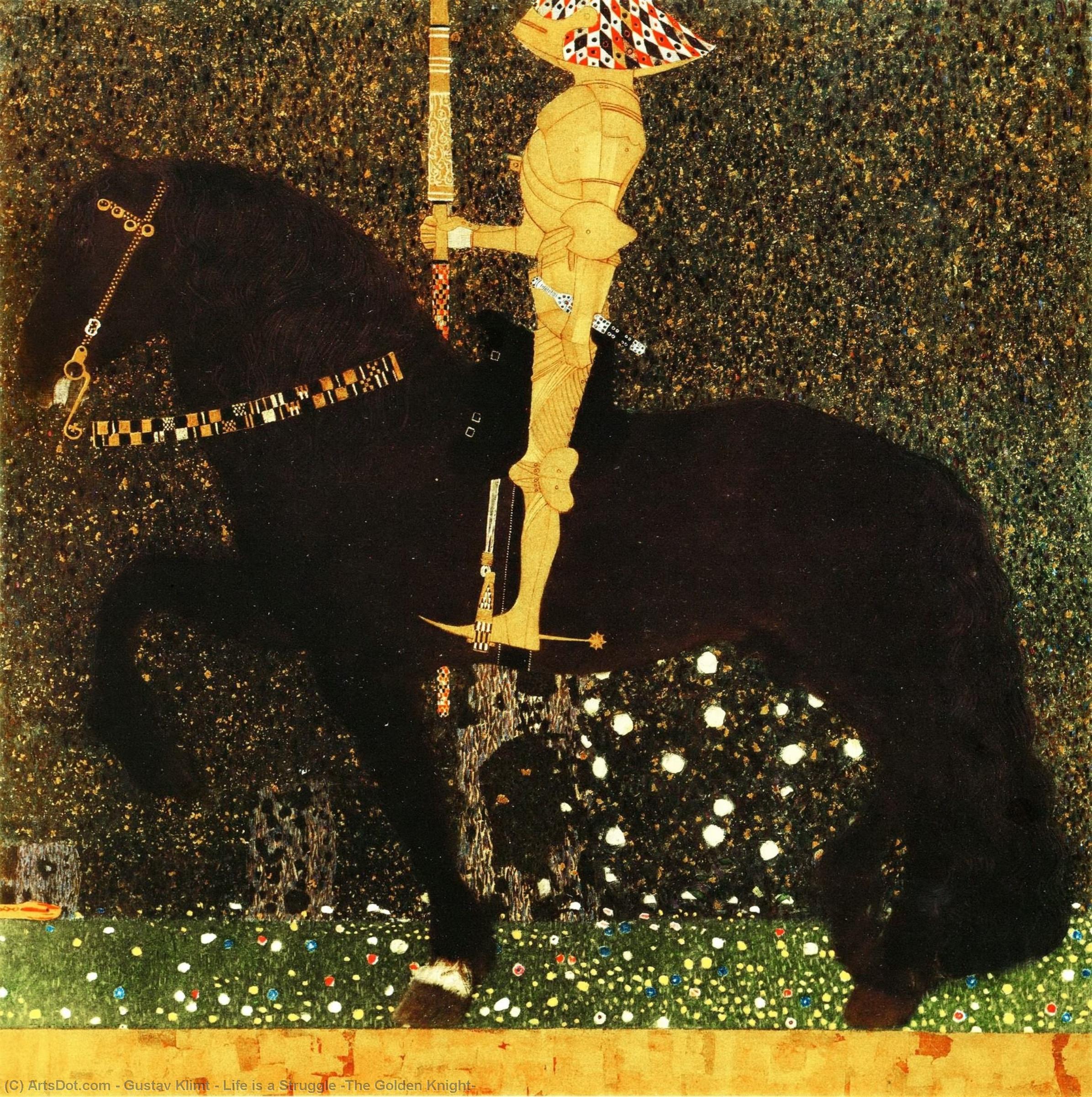 Life Is A Struggle (the Golden Knight) — Gustav Климпт