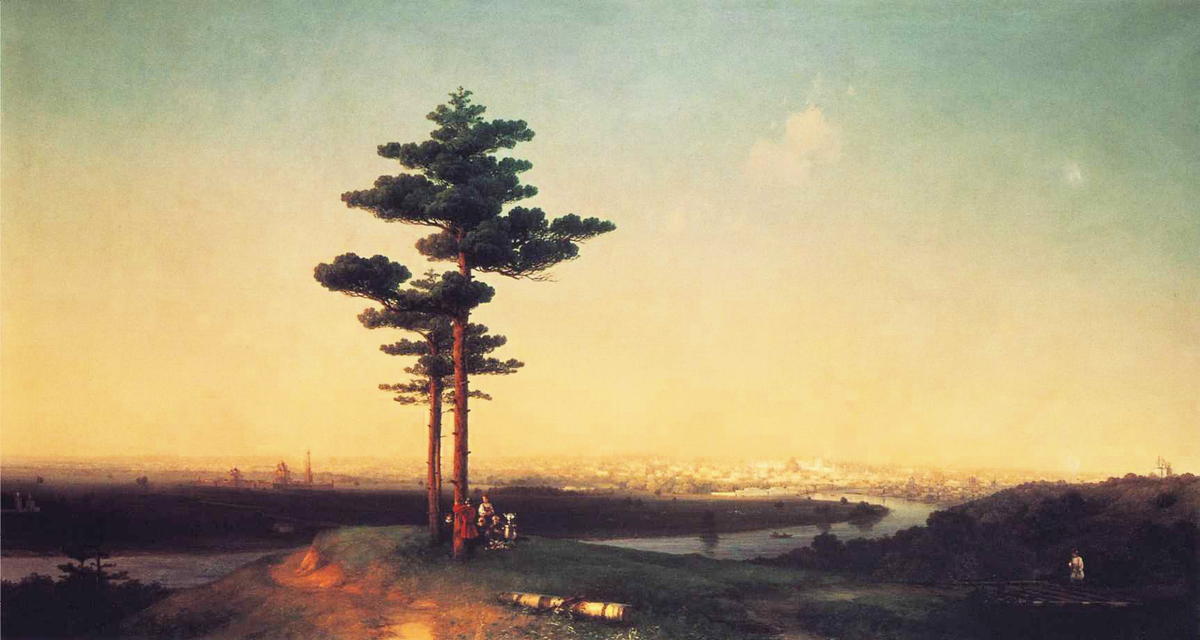 View Of Moscow From Sparrow Hills — Ivan Konstantinovich Aivazovsky