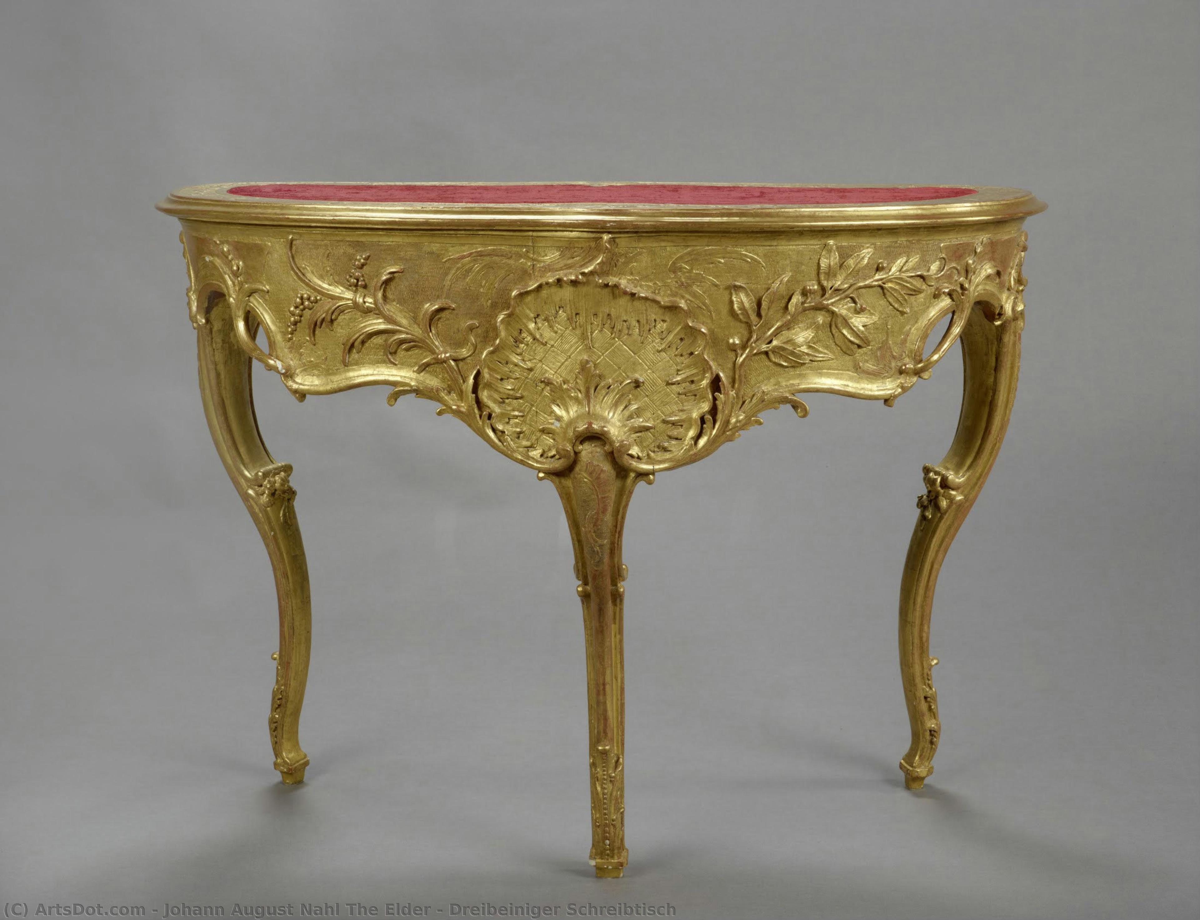 Dreibeiniger Schreibtisch — Johann August Nahl The Elder