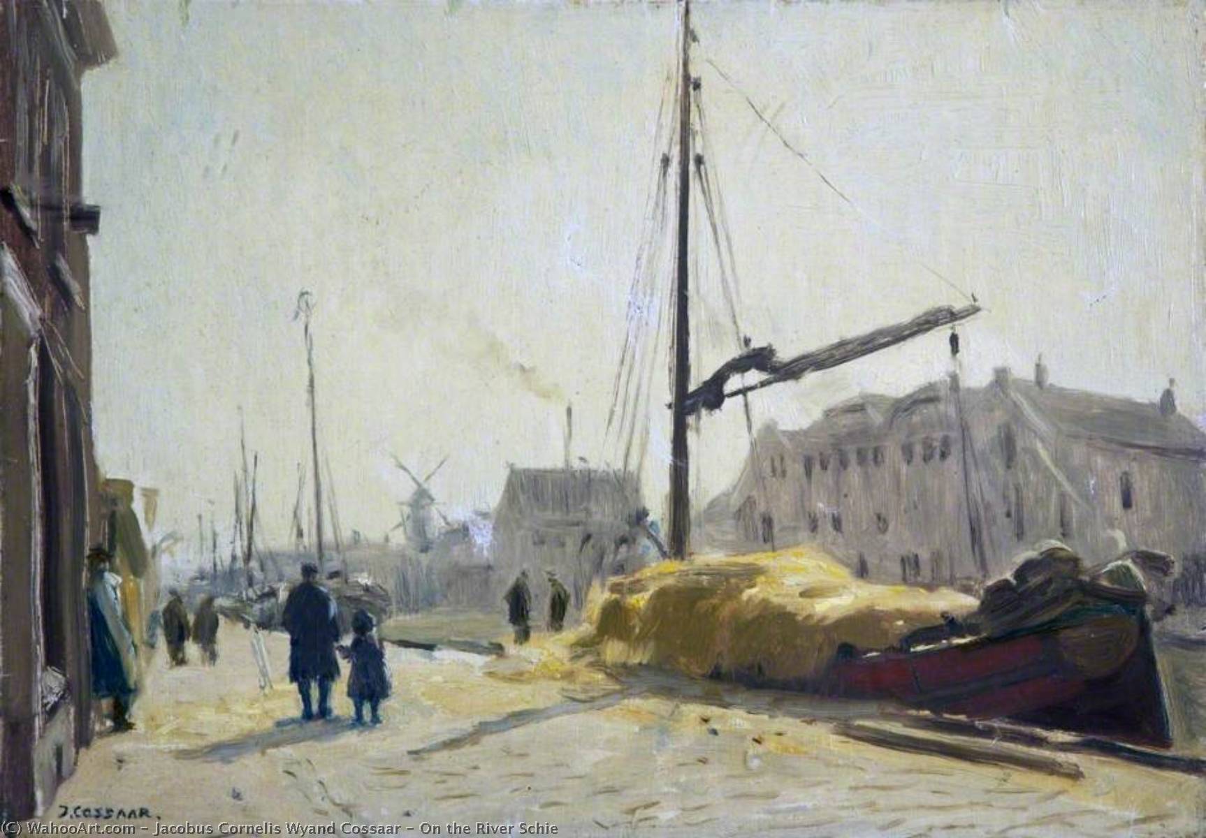 On The River Schie — Якобс Корнелис Винд Коссаар