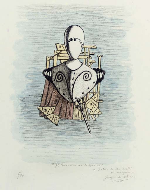 Il Trovatore Con Lo Spadino — Giorgio De Chirico