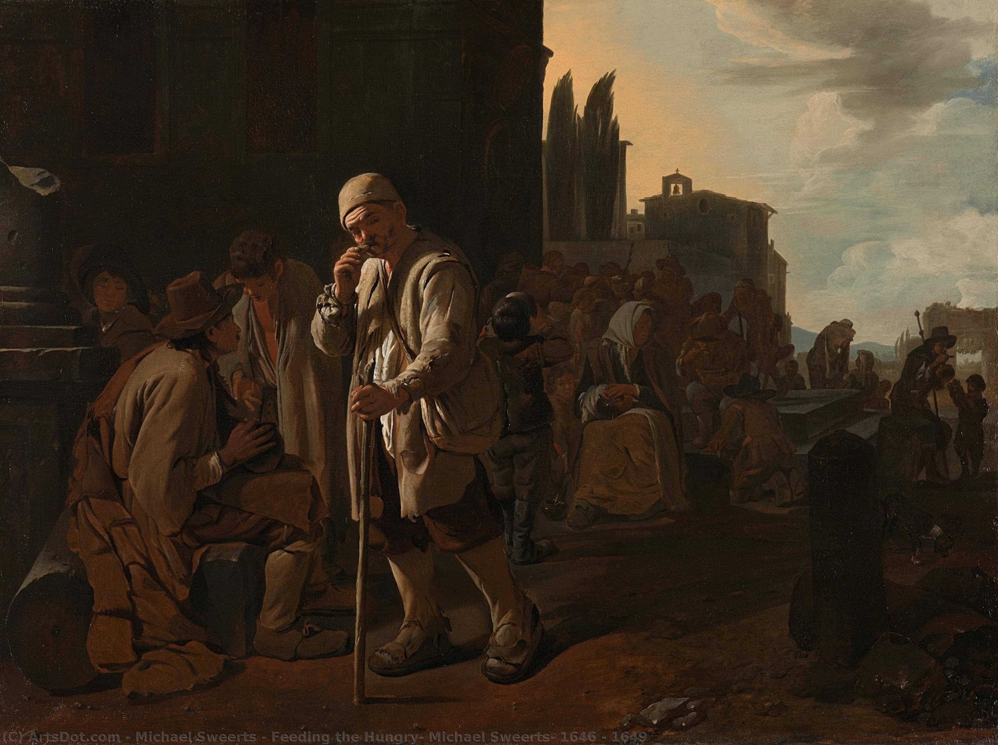 Feeding The Hungry, Michael Sweerts, 1646 - 1649 — Michael Sweerts