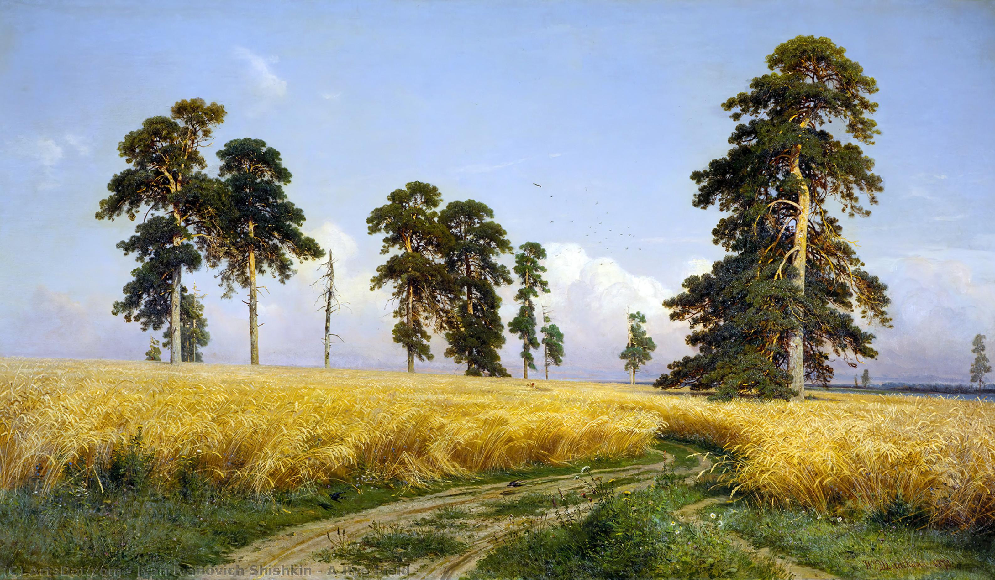 A Rye Field — Ivan Ivanovich Shishkin