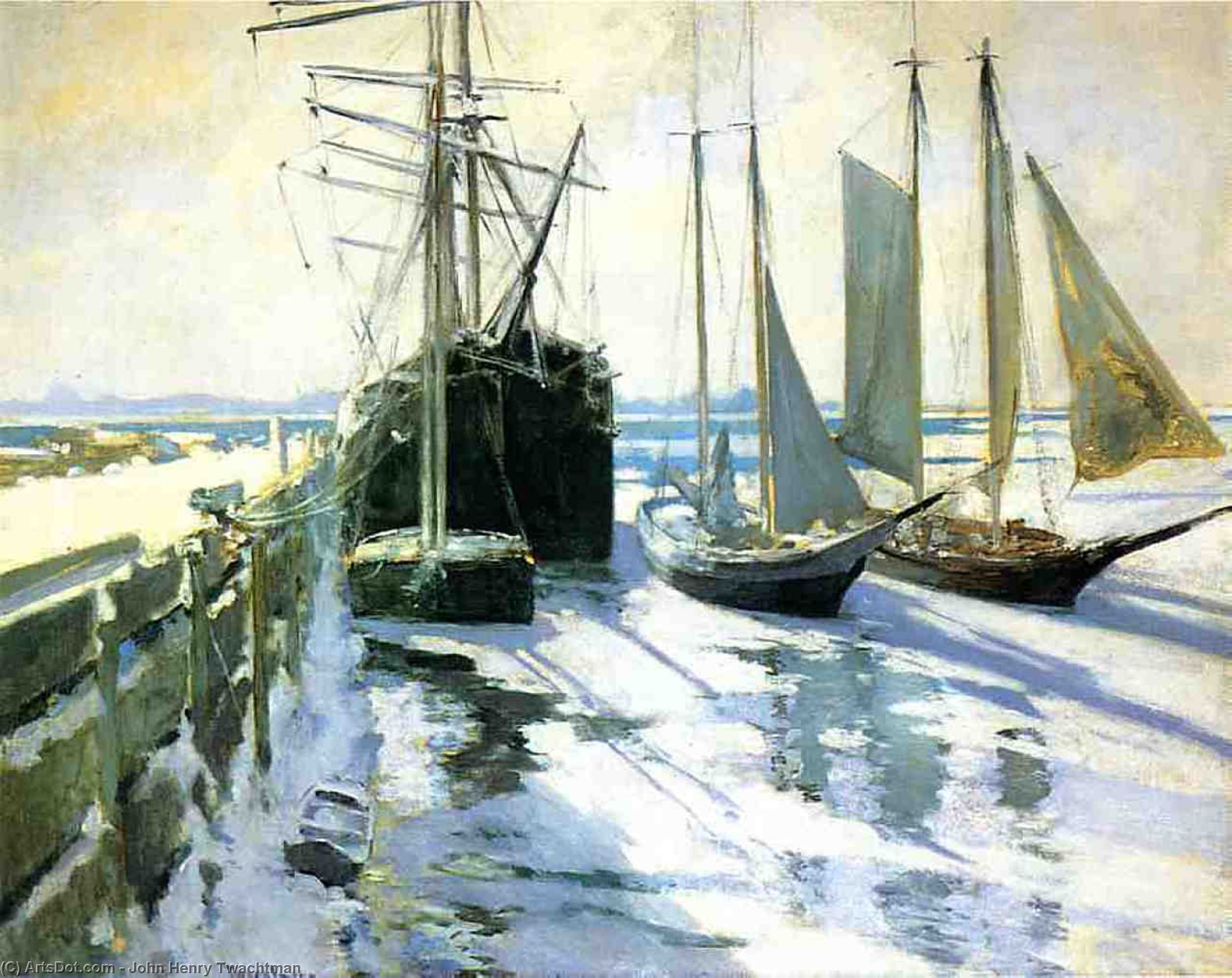 Connecticut Shore, Winter — John Henry Twachtman