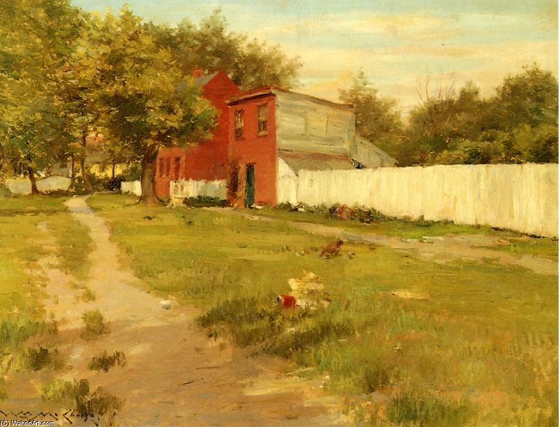 The White Fence — William Merritt Chase
