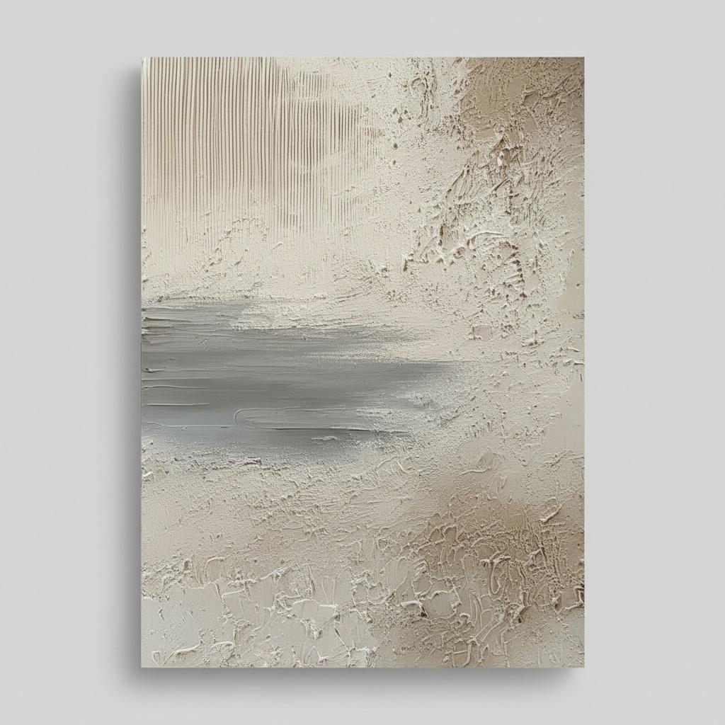 Monolithic Silence: A Meditative Study Of Textured Earth And Ethereal Horizon — David Moreau