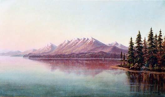Lake Tahoe From Tahoe City, (painting) — Grafton Tyler Brown