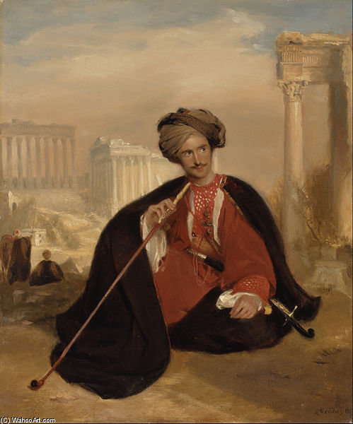 Charles Lenox Cumming-bruce In Turkish Dress — Andrew Geddes