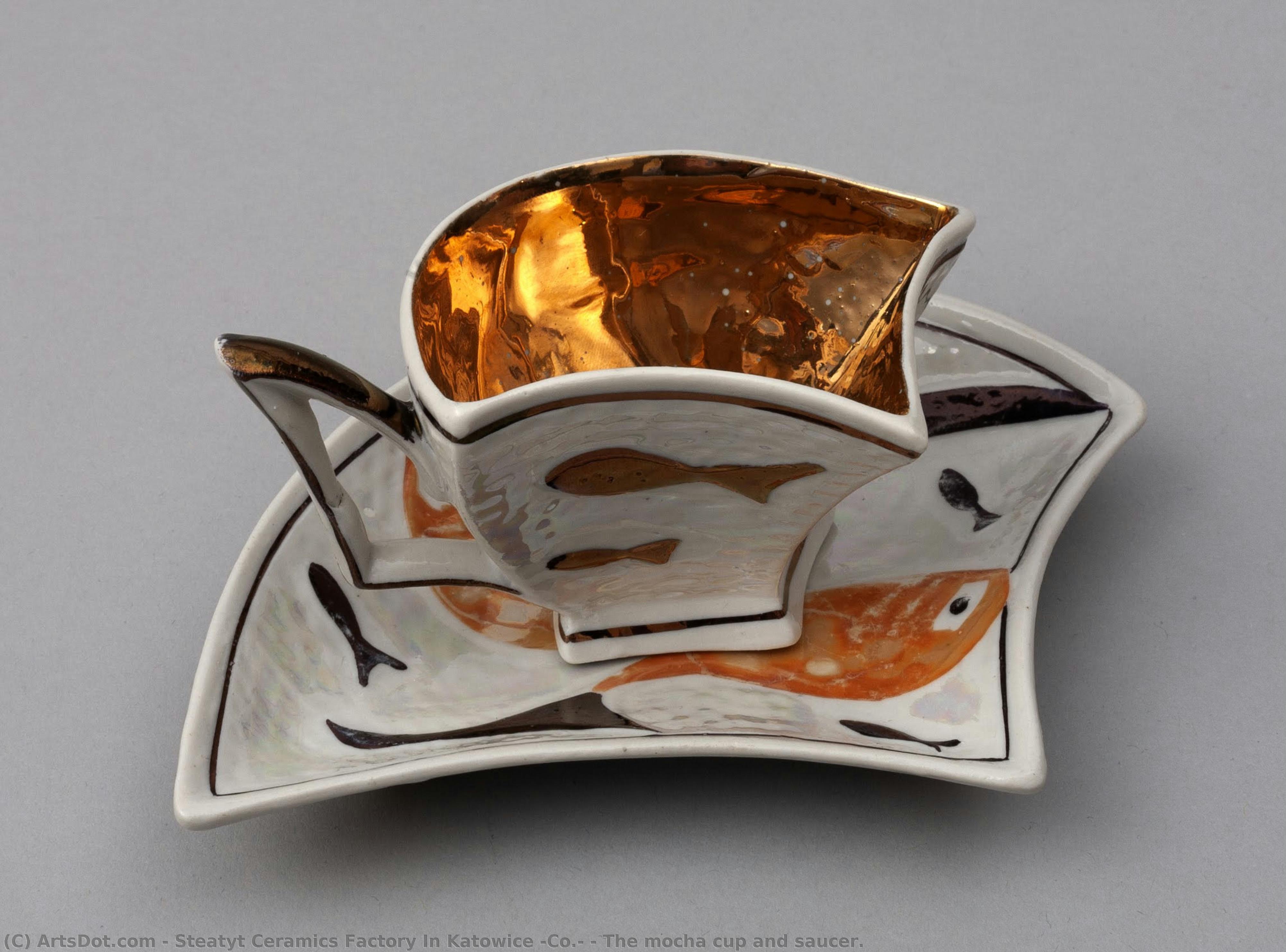 The Mocha Cup And Saucer. — Steatyt Ceramics Factory In Katowice (co.)