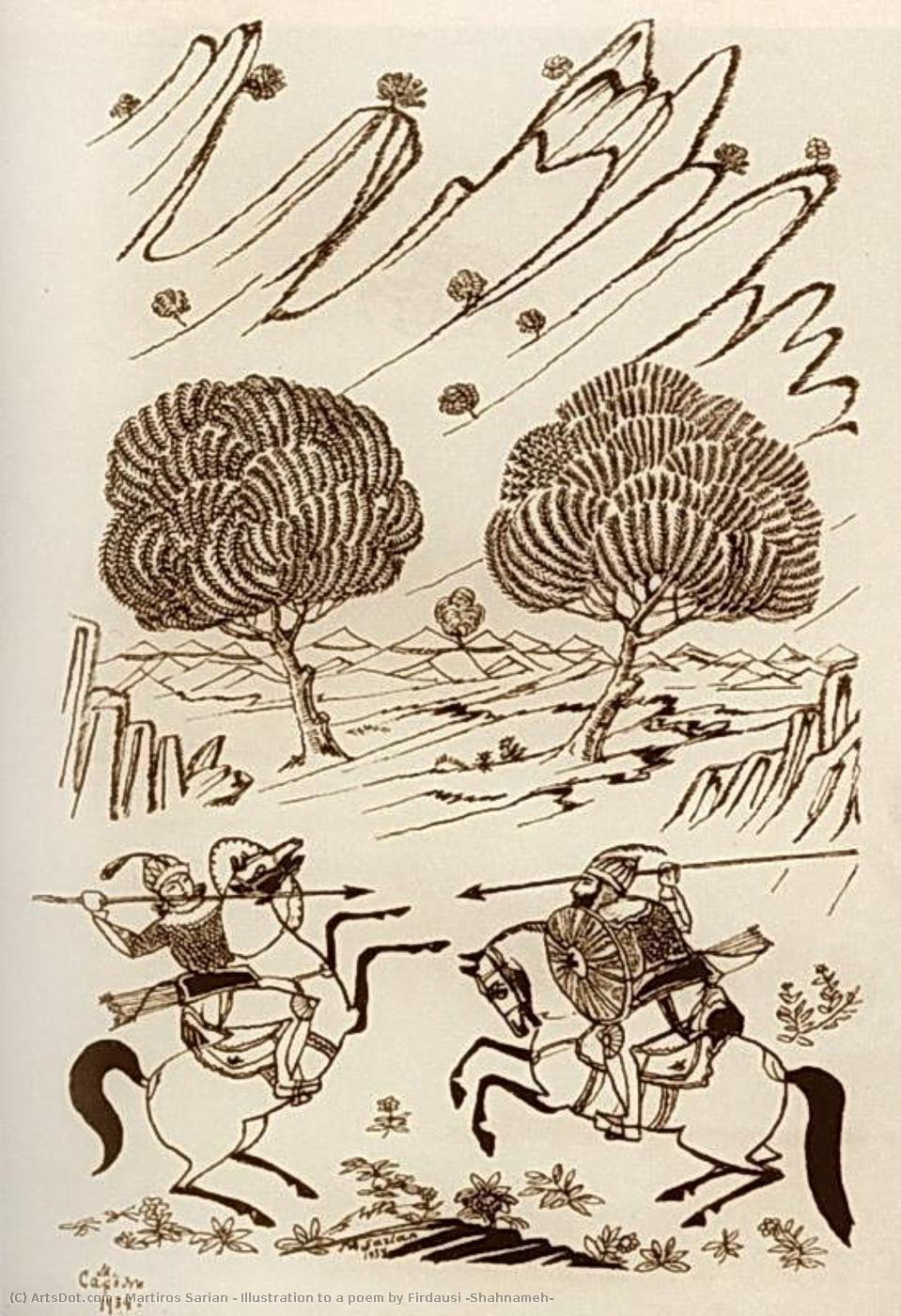 Illustration To A Poem By Firdausi 'shahnameh' — Martiros Sarian