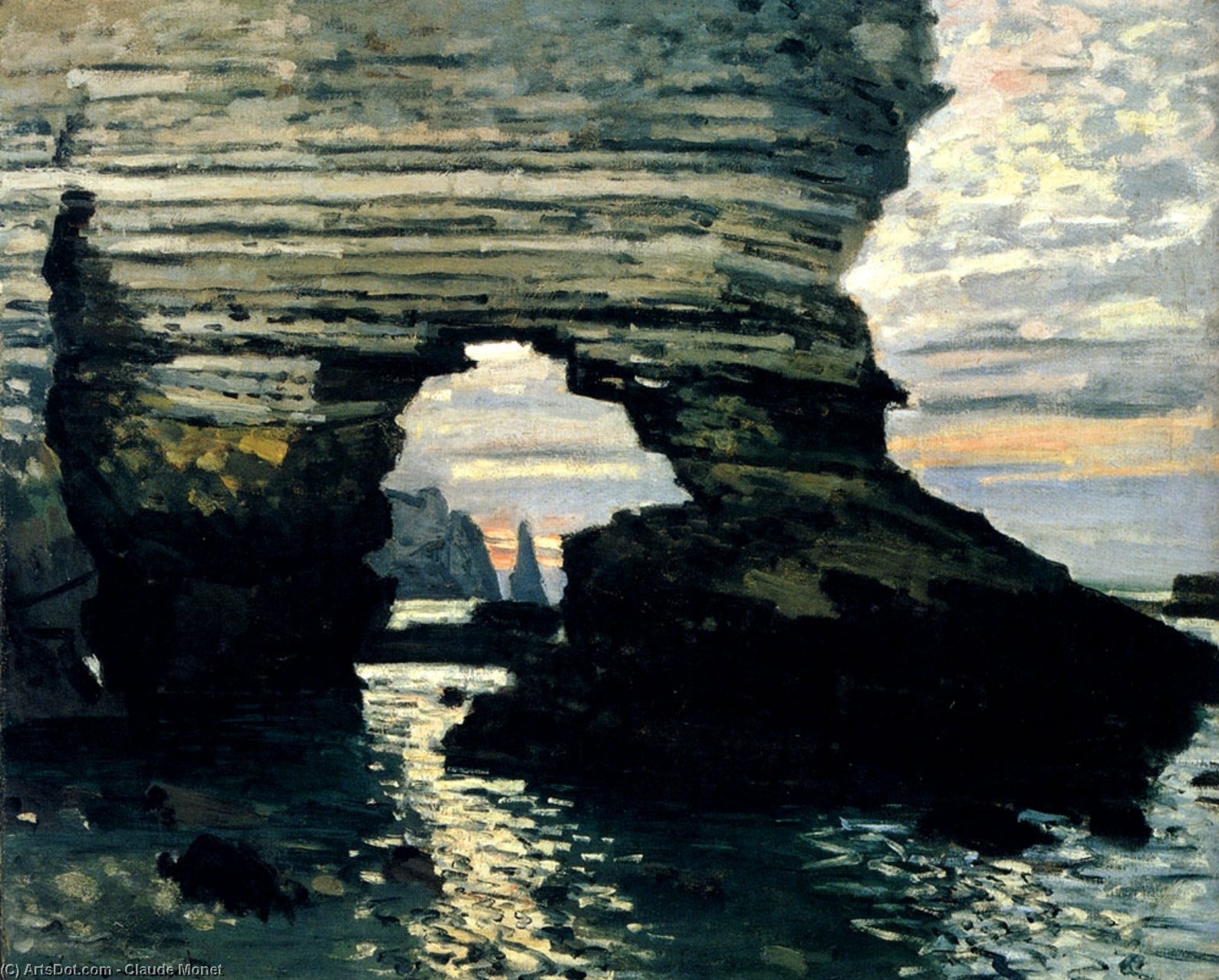 La Porte D'amount Etretat — Claude Monet