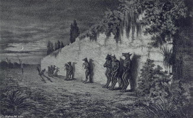 Werewolves, Illustration For 'legendes Rustiques' — Maurice Sand