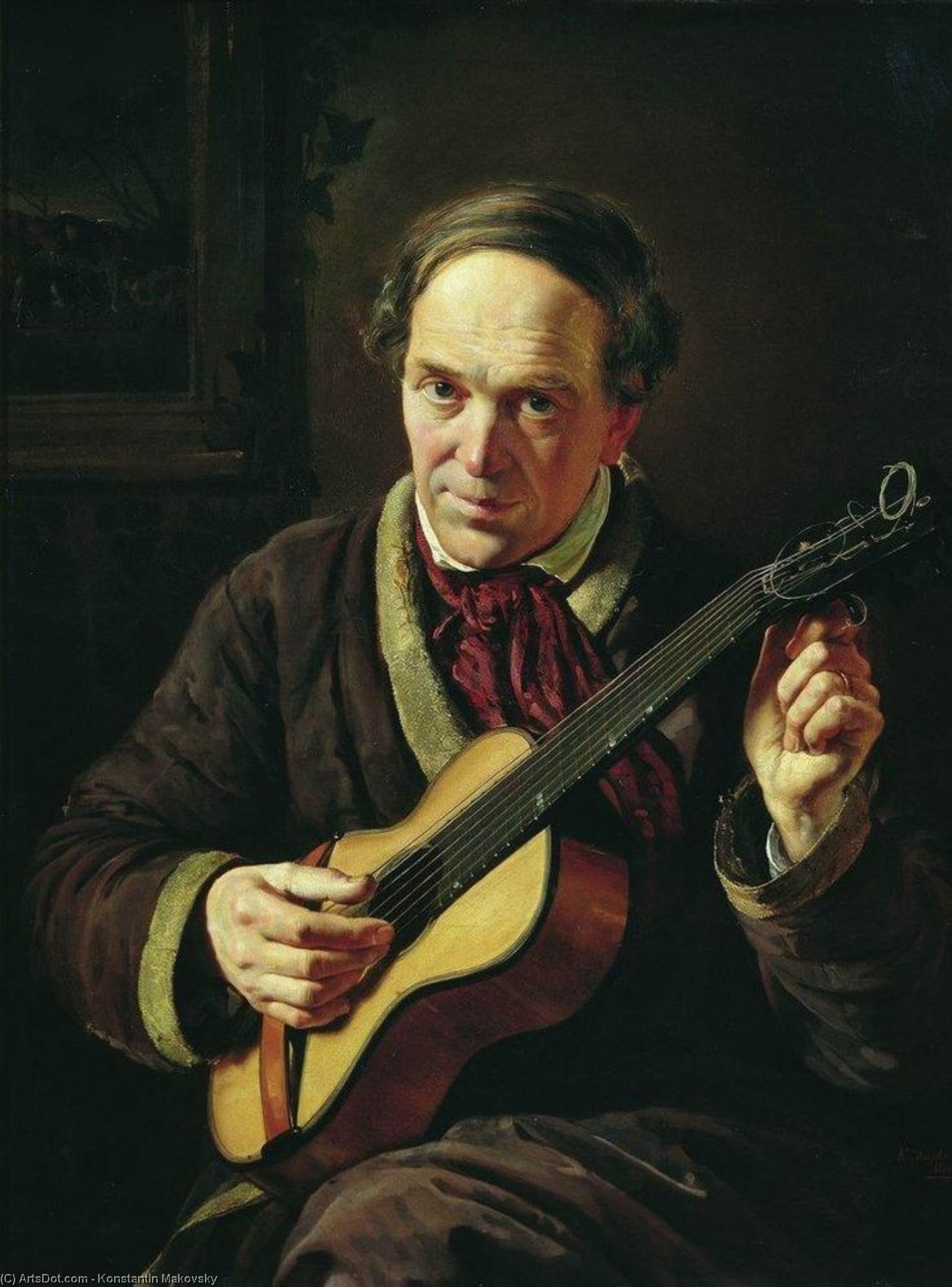 Portrait Of E.makovsky, Artist's Father — Konstantin Yegorovich Makovsky