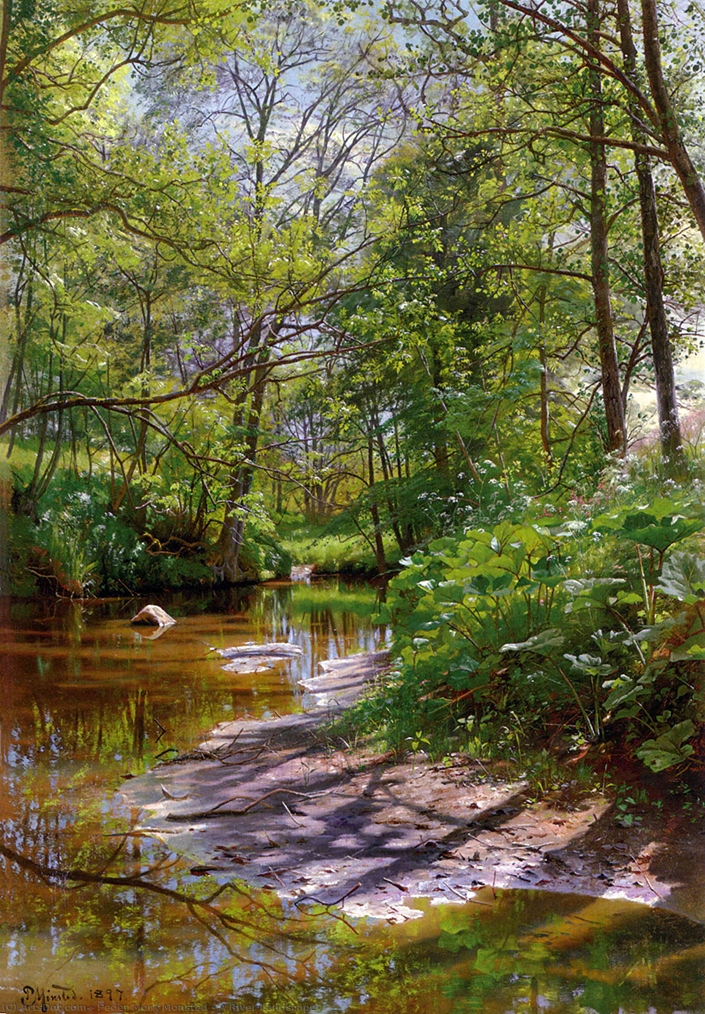 A River Landscape — Педер Мёрг Монстед